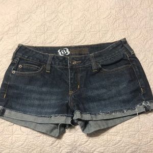 Bullhead dark denim shorts